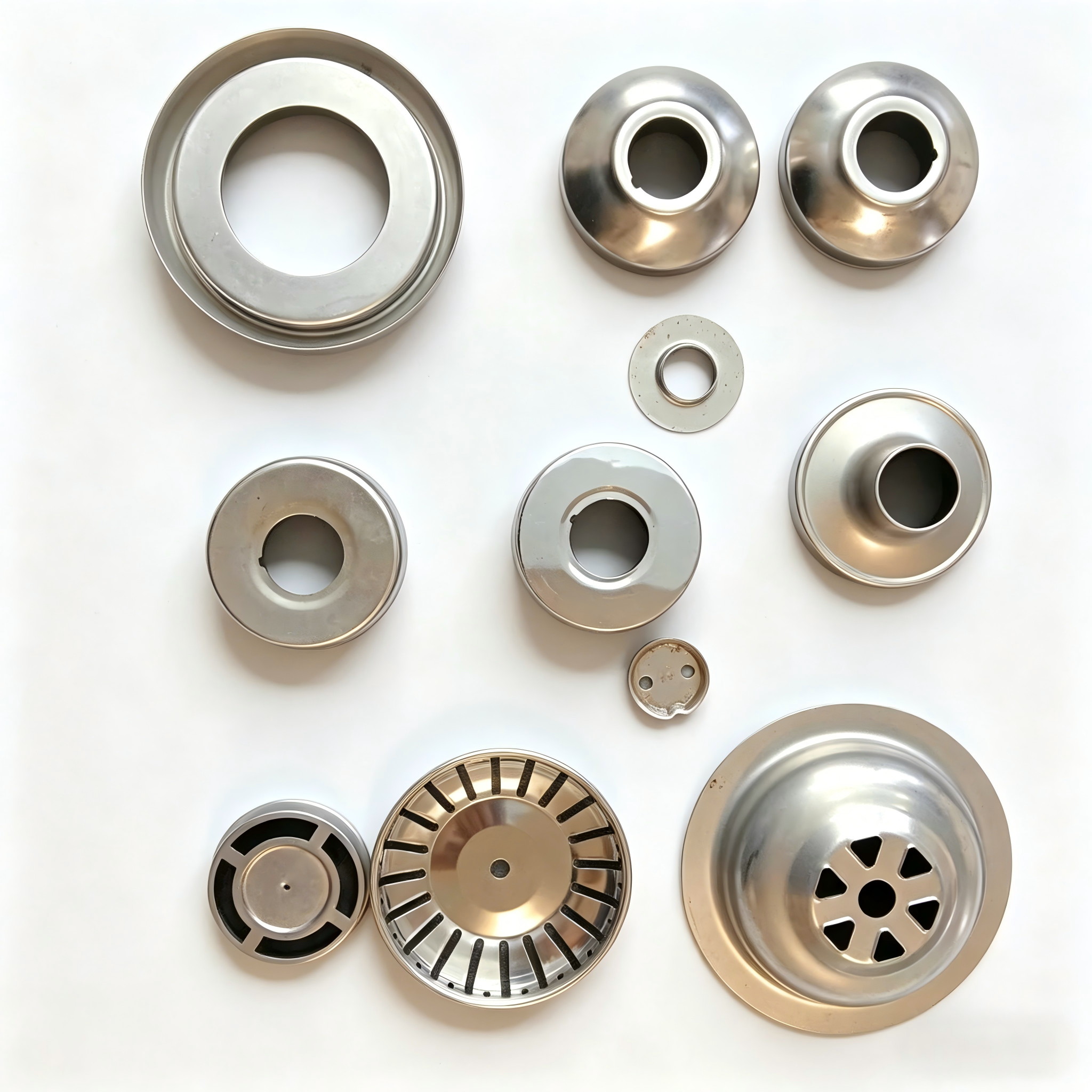 Deep drawn stainless metal parts