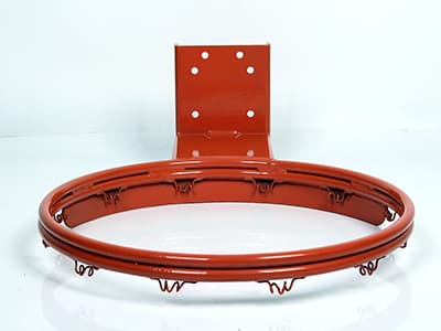 Basketball hoop metal frame application